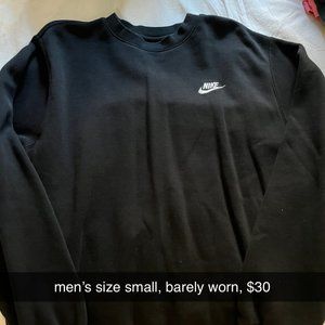 black Nike crewneck